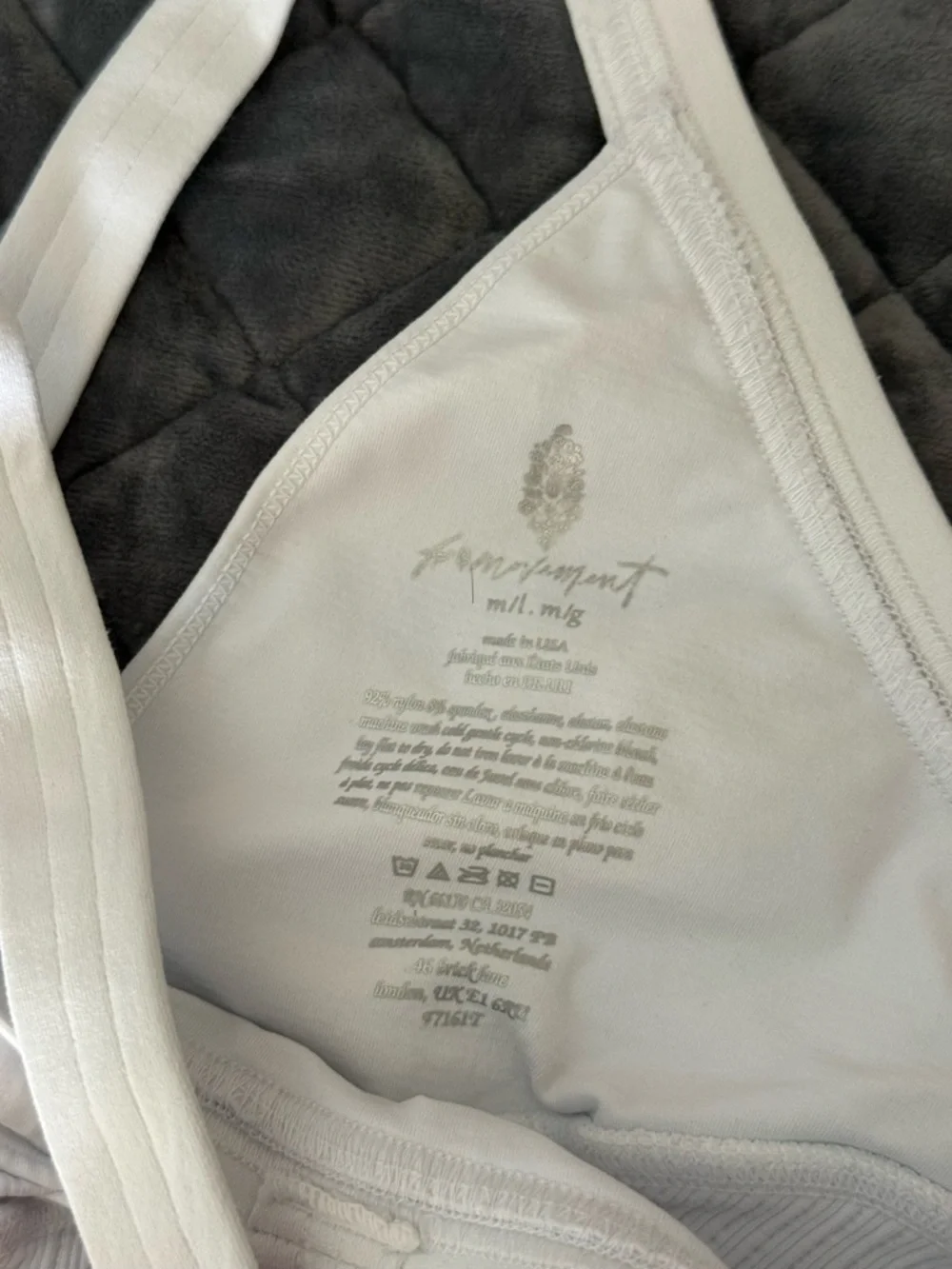 Free People Good Karma Super
Plunge Bra White NWOT - Picture 6 of 7